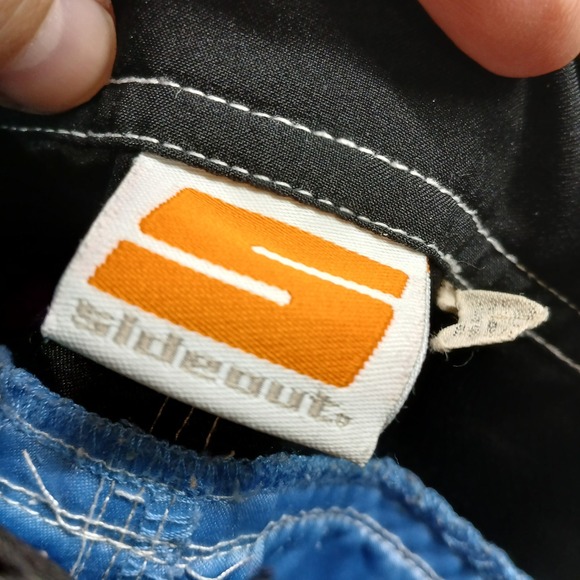 Sideout Mens Swim Trunks Black Blue White Drawstring Board‎ Shorts size M - Picture 2 of 7